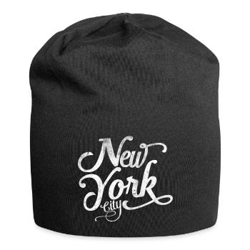 New York - Souvenir classique - Bonnet en jersey - noir - Devant