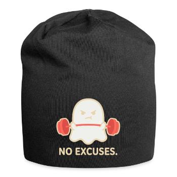 Keine Ausreden Geisteraufzug - Jersey-Beanie - Schwarz - Vorne