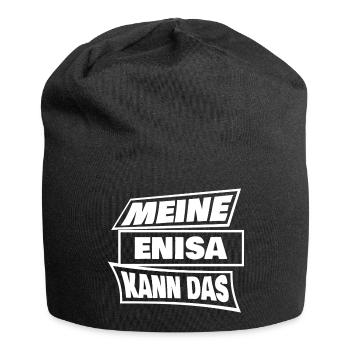 Enisa - Jersey-Beanie - Schwarz - Vorne