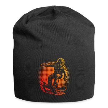 Direkte Snowboard Aussage - Jersey-Beanie - Schwarz - Vorne