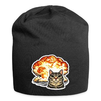 Und es hat Boom gemacht, so ein Feuerball Junge - Jersey-Beanie - Schwarz - Vorne