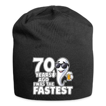 Il y a 70 ans, l’anniversaire le plus rapide et drôle - Bonnet en jersey - noir - Devant