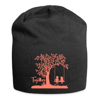 Living Together Together Love - Jersey Beanie - black - Front
