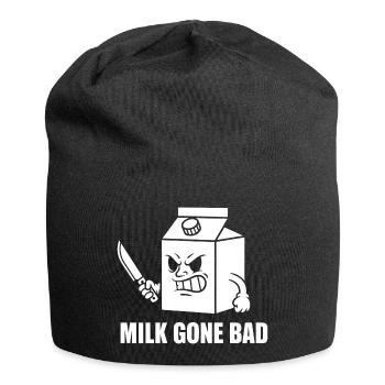 Milk Rotten Rage Cartoon - Jersey Beanie - black - Front