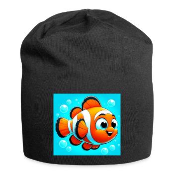 Poisson-clown - Bonnet en jersey - noir - Devant