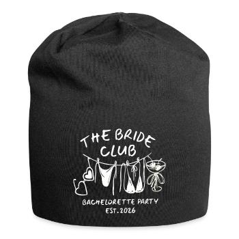 Bride Club Bachelorette 2026 JGA - Jersey-Beanie - Schwarz - Vorne