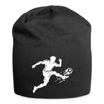 Soccer Silhouette Soccer - Bonnet en jersey - noir - Devant