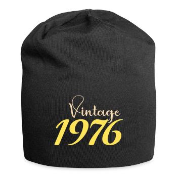 T-Shirt 50 Ans 1976 Design Minimal - Bonnet en jersey - noir - Devant