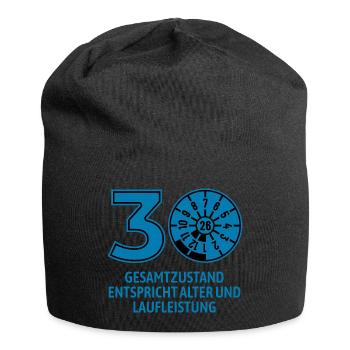 HU Juli 2026 - 30 Jahre - Geburtstag Geschenk - Jersey-Beanie - Schwarz - Vorne