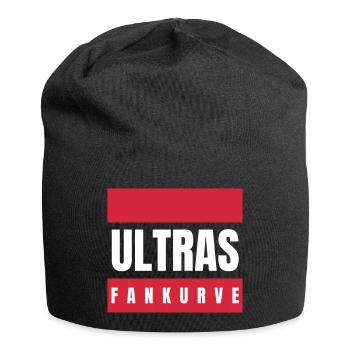 Ultras Fankurve Fußball Fan Supporter Statement - Jersey-Beanie - Schwarz - Vorne