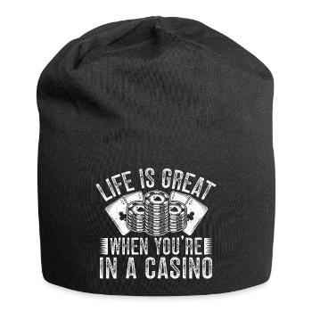 Casino Gambler Life Is Great When You In Gambling - Jersey Beanie - black - Front