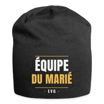 Équipe du Marié EVG Or Enterrement Vie Garçon - Jersey-Beanie - Schwarz - Vorne