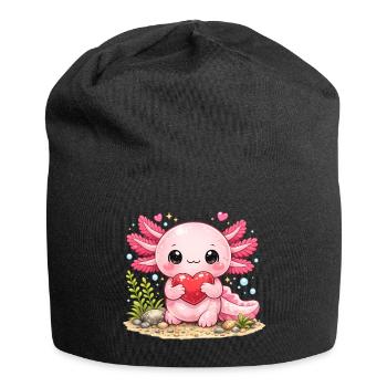 Axolotl - Jersey-Beanie - Schwarz - Vorne