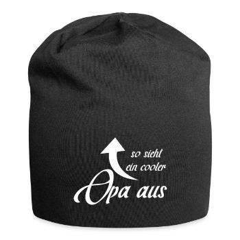 Opa - Jersey-Beanie - Schwarz - Vorne
