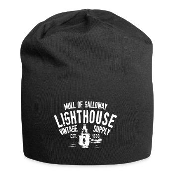 Mull von Galloway Leuchtturm - Jersey-Beanie - Schwarz - Vorne