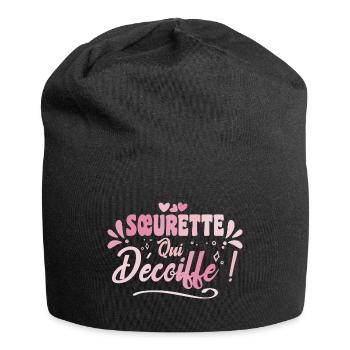 Best Sister Who Haircuts Gift Idea Sister - Jersey Beanie - black - Front