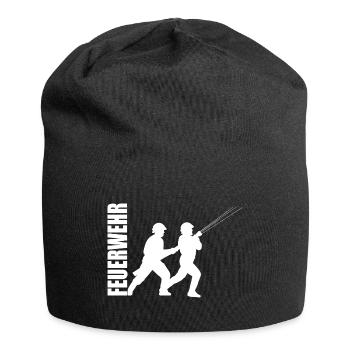 Feuerwehr - Jersey-Beanie - Schwarz - Vorne