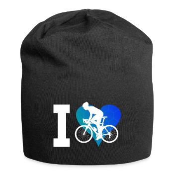 Vélo de route Vélo de route Vélo de route Cyclisme sur route féminin - Bonnet en jersey - noir - Devant