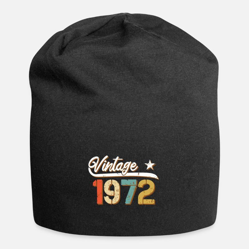 1972 Vintage - Bonnet en jersey - noir