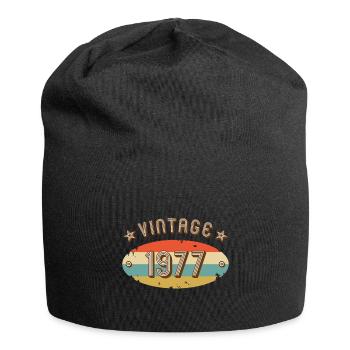 1977 Vintage - Jersey-Beanie - Schwarz - Vorne