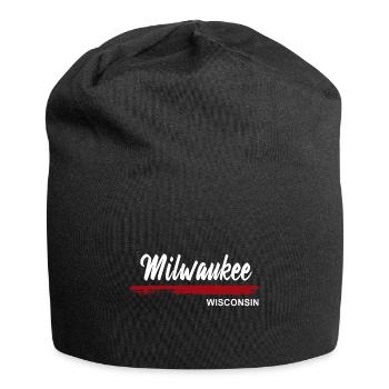Milwaukee Wisconsin - Bonnet en jersey - noir - Devant