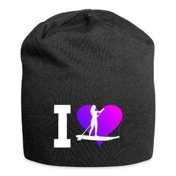 Standup Paddle Standup Paddling Stand up Paddling - Jersey Beanie - black - Front