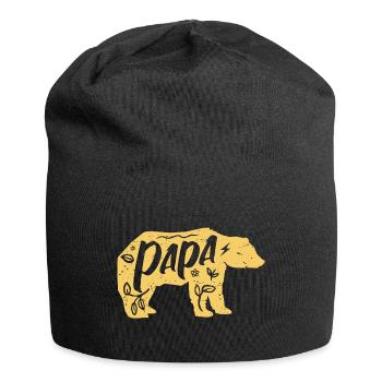 Papa Ours - Jersey-Beanie - Schwarz - Vorne