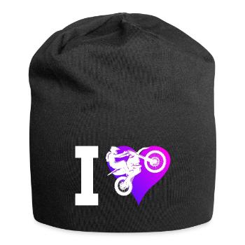 Dirt Biker Dirt Bike Motocross Dirt Bike Men - Jersey Beanie - black - Front
