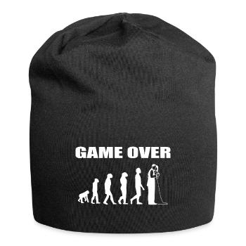Junggesellenabschied - Jersey-Beanie - Schwarz - Vorne