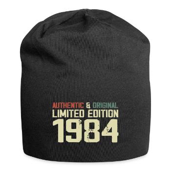 1984 Geburtstagsgeschenk 1984 Jahrgang 1984 Retro - Jersey-Beanie - Schwarz - Vorne