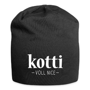 KOTTI SPRUCH, KOTTI VOLL NICE BERLIN - Jersey-Beanie - Schwarz - Vorne