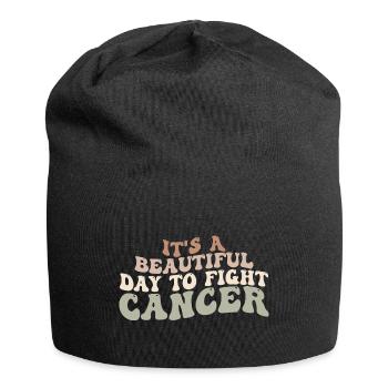 It's A Beautiful Day To Fight Cancer, Fight Cancer - Jersey Beanie - black - Front