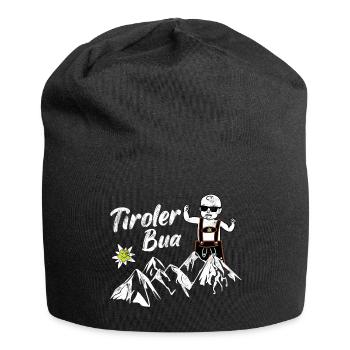Tiroler Bua Österreich Berge Geschenkidee Tirol - Jersey-Beanie - Schwarz - Vorne