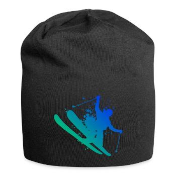 Freestyle Ski Slopestyle Herren Ski Freestyle - Jersey-Beanie - Schwarz - Vorne