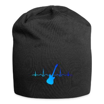 Gitarre Guitar Gitarrist Damen Guitar Player - Jersey-Beanie - Schwarz - Vorne