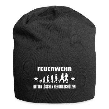Feuerwehr - Jersey-Beanie - Schwarz - Vorne