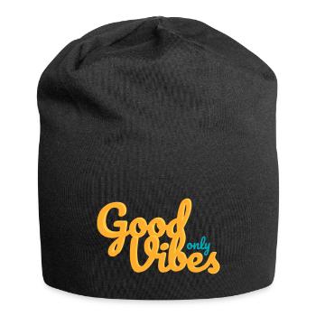 Bonnes vibrations seulement - Bonnet en jersey - noir - Devant