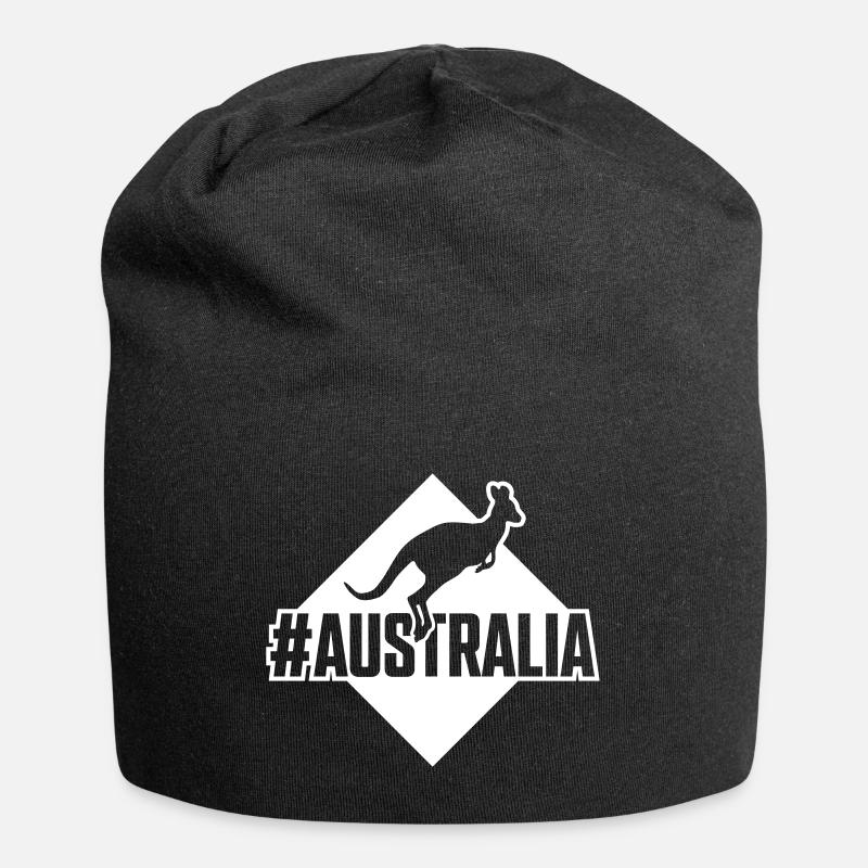 kangaroo kangaroo australia - Jersey Beanie - black