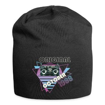 Vintage, 1988, 34e anniversaire, cadeau, cassette rétro - Bonnet en jersey - noir - Devant
