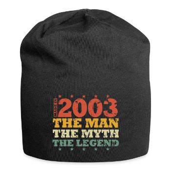 Born in 2003 Man Myth Legend - Jersey Beanie - black - Front