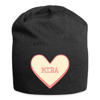 Mira - Jersey-Beanie - Schwarz - Vorne