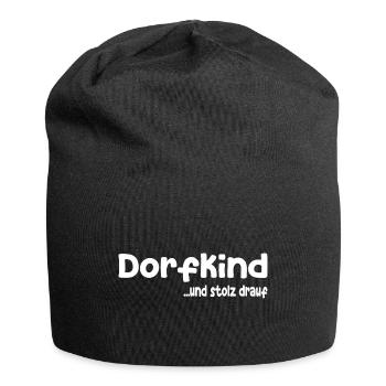 Dorfkind - Jersey-Beanie - Schwarz - Vorne