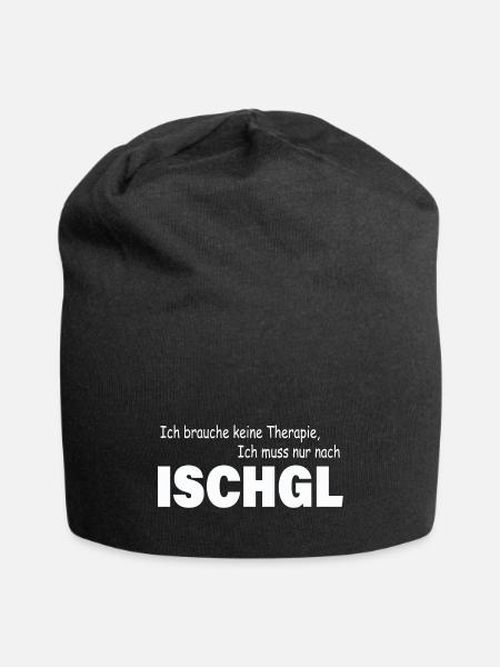 Therapie ISCHGL - Jersey-Beanie - Schwarz