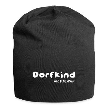 Dorfkind - Jersey-Beanie - Schwarz - Vorne