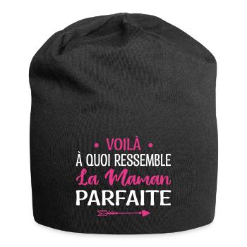 Voilà à Quoi Ressemble la Maman Parfaite Mama - Bonnet en jersey - noir - Devant