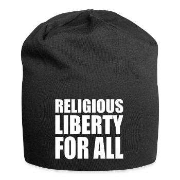 religious liberty for all - Jersey Beanie - black - Front