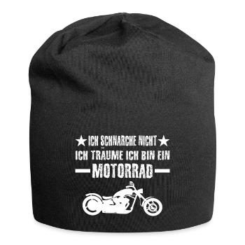 Motorrad - Jersey-Beanie - Schwarz - Vorne