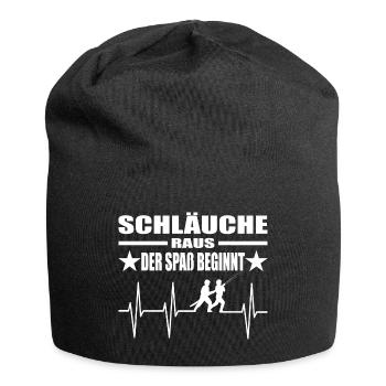 Feuerwehr - Jersey-Beanie - Schwarz - Vorne
