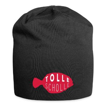 tolle scholle - Jersey-Beanie - Schwarz - Vorne