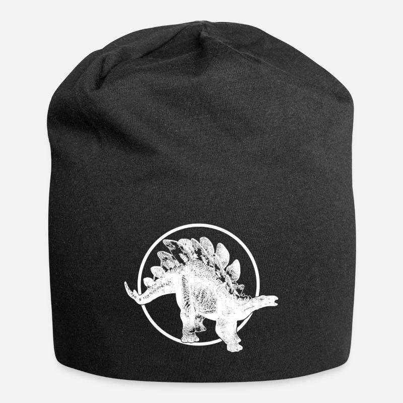 Stegosaurus - Jersey-Beanie - Schwarz